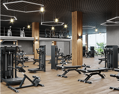 gym equipment indoors